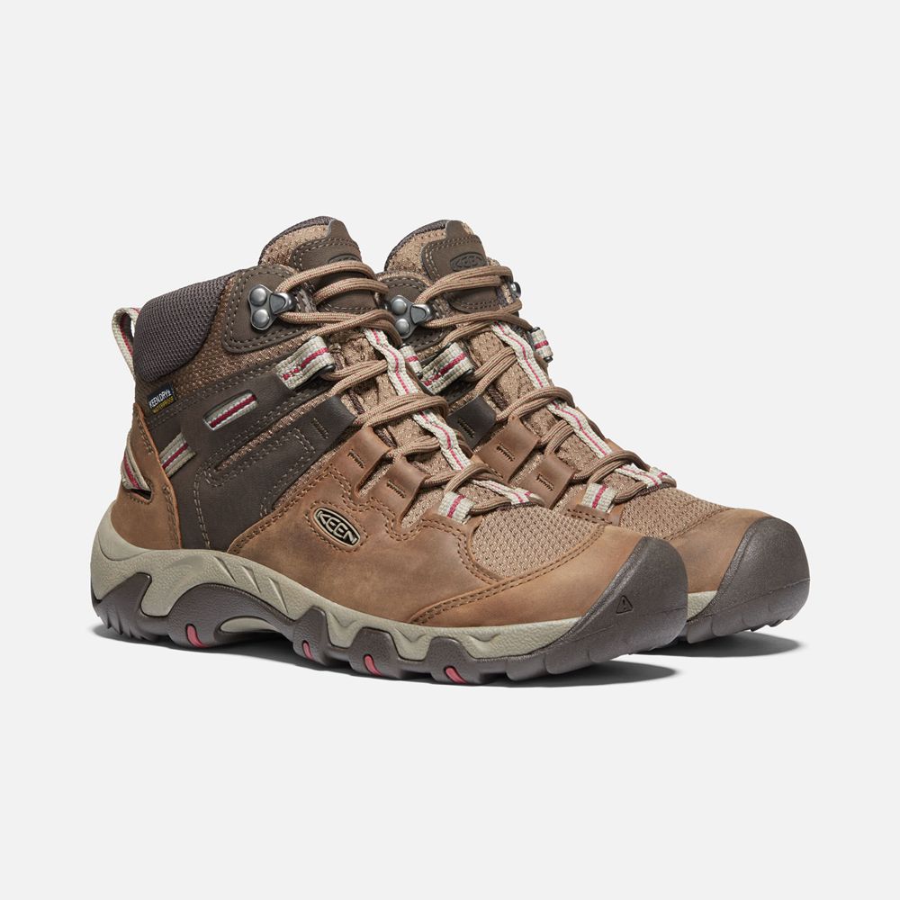 Botas de Seguridad Keen Mexico Marrom - Mujer Steens Cuero Waterproof - SN3742860